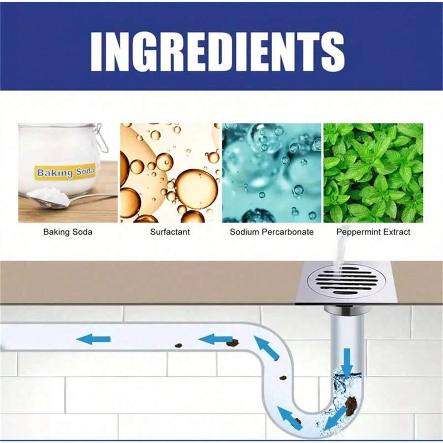 1pc 110g Strong Drain Cleaner For Sink Piping System Super Strong