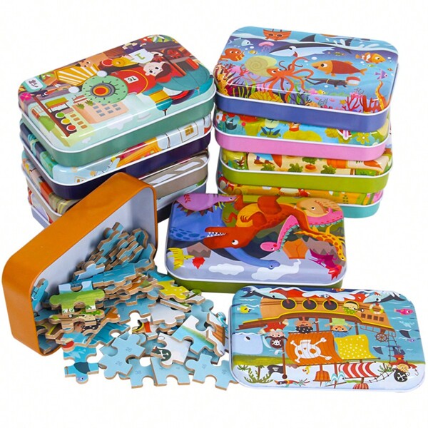 1pc 60piece Jigsaw Puzzle Montessori Games Cartoon Animal Vehicle Dinosaur Puzzles For Kids Educational Toys Children Christmas Gift Puzzle,Puzzles,Jigsaw Puzzle,Christmas Jigsaw Puzzle,Educational Toys>Puzzle,Kids Jigsaws,Games,Puzzle,Christmas,Puzzle,Games,Puzzles,Puzzle,Puzzles,Games