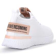 Women Wedge Sneakers - White - View 4