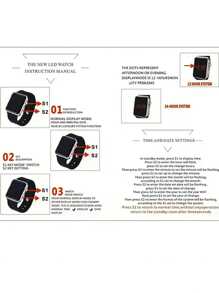 Conjunto de 2 piezas de reloj digital LED casual y brazalete con forma de león para deportes