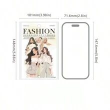 30入組時尚街拍風格 PET 貼紙，大尺寸角色和計畫材料裝飾貼紙 - 彩色 - 查看 2