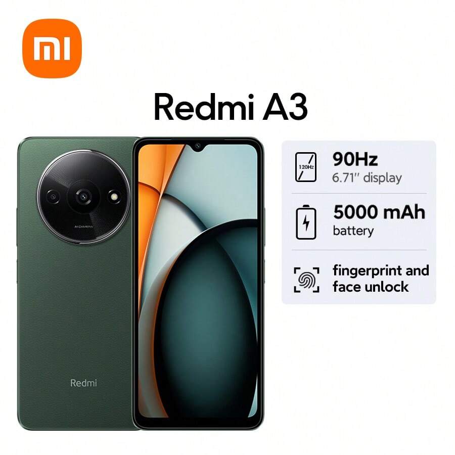 Global Version Xiaomi Redmi A3 Smart Phone Refined And Stylish Design