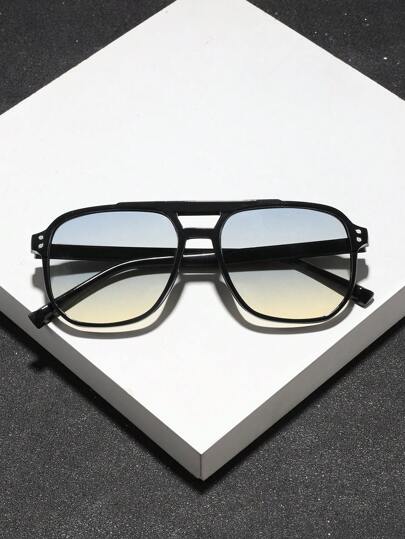 1pc Men's Acrylic Oversize Decorative Fashion Glasses Beach Accessories Sun Glasses Sunglasses Shades For Summer Beach Vacation,Outdoor,Travel