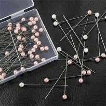 200/320pcs Bouquet Pins Flower Pin,4 Styles Pearl Head PinsCrystal Head Corsage Pins For Dressmaking Jewelry FlowerDecoration(Mixed) Multiple Sizes