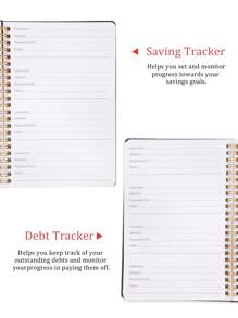 BUBU 1 Password Book English Address Book Phone Book Multi-Function Notebook Hardbound Business Office Notebook With Wrist Strap, 8.5 * 5.5 Inch Password Storage Device, For Internet Login, Website, User Name, Password,Back To School Supplies - Black - View 5