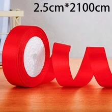 25 Yards Bandrolle für Stricken, Häkeln, Mützen, Hochzeitstorten, DIY Geschenkverpackung, Szenendekor, Feste, Raum, Fenster, Flur und Bürodekoration. Polyesterband mit vielseitigem Stil, kein Batterie oder Strom nötig, federlos. 1 Rolle Satinband in verschiedenen Farben, geeignet für Backen, Geschenkverpackung, Basteln, Haarzubehör, Hochzeitsdekoration, Nähen, Einladungen, Blumensträuße, Weihnachten, Valentinstag, Hochzeit, Geburtstagspartys' Dekoration, Weihnachten