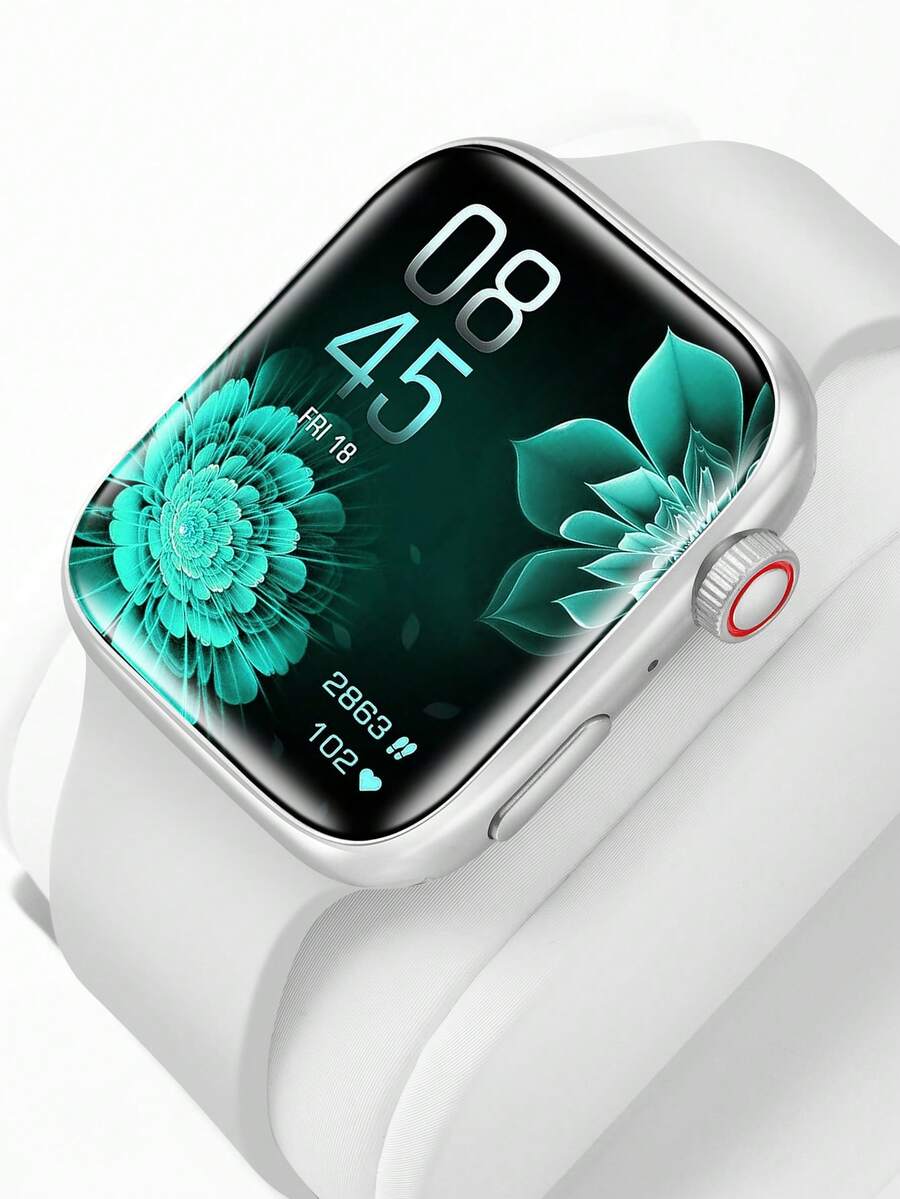 Eytlptoc 2024 New Smart Watch, 44mm Large Touch Screen, Black/Pink