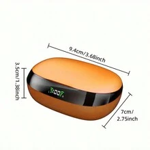 2024年新款全功能低功耗無線耳機，佩戴無痛感，適用於所有智能手機，長時間待機 - 橘色 - 查看 2