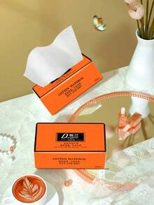 1pc Orange Tissue Paper, Large Size, Affordable Pack For Household/Restaurant/Hotel/Commercial Use, Hygienic Facial Tissue Paper For Home - Orange - View 2