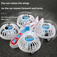 1pc Inertial Four-Wheel Drive Toy Car With Rotating Airfoil, Decompression Toy, Cool Toy Car - Multicolor - View 3