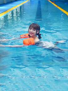 Braçadeiras Infláveis para Natação com Bolsas de Ar Duplas para Crianças, Projetadas para Piscina