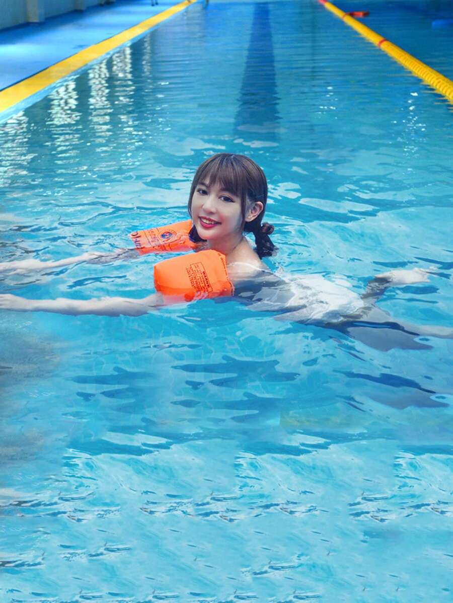 Braçadeiras Infláveis para Natação com Bolsas de Ar Duplas para Crianças, Projetadas para Piscina