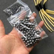 戶外遊戲射擊狩獵戰術偽裝彈弓- 1個彈弓+ 3個橡膠帶+1袋黏土子彈+1袋鋼珠，高性能橡膠帶，適合進行有趣的射擊練習 - 綠色 - 查看 3