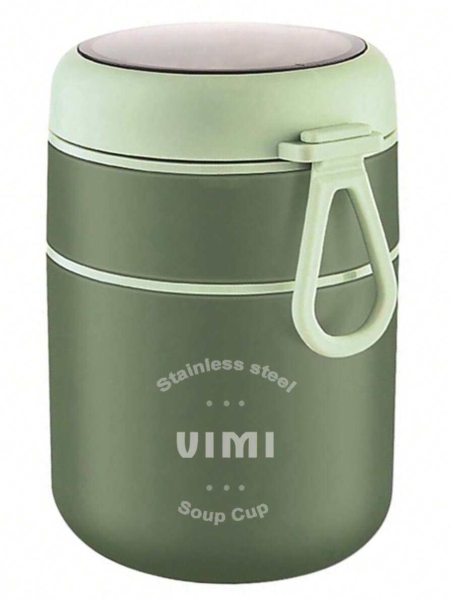 Lonchera Termica De Acero Inoxidable Con Capacidad De 710ml Lunch Incluye Cuchara