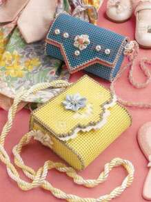 4pcs Home Life Plastic Mesh Canvas For Embroidery, White Plastic Needle Point Canvas For Acrylic Yarn Production, Knitting Crochet Projects, Making Fish Tank Dividers To Make Jewelry Storage Boxes - White - View 6