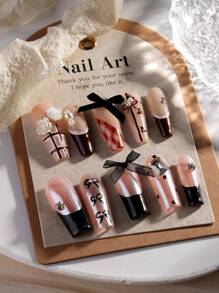 50 Pcs Bow Ribbon Nail Art Accessories 3D Japanese Mixed Color Sand Surface Bow Nail Art Decoration Nail Art Accessories Diy Nail Art Accessories Nail Charms Nail Gems Nail Supplies Nails - Multicolor - View 7