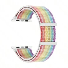 4 piezas de correa elástica ajustable de nailon, compatible con la correa del de 38 mm, 40 mm, 41 mm, 42 mm, 44 mm, 45 mm, 49 mm, Series 8/7/6/5/4/2/1/SE/Ultra - 42mm/44mm/45mm/49mm - Ver 8
