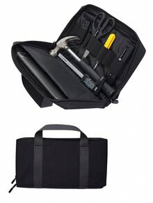 1pc Tactical Bag Portable Soft Pistol Case Handgun Holster EDC Hunting Tool Pouch - Black - View 1