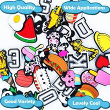 10/30/50/100pcs Random Shoe Charms, Suitable For Sandals, Food/Animal/Fruit/Cartoon/Summer Series, DIY Shoe Decorations, High-Quality Accessories, Great Gifts For Teenagers, Men, Women And Adults - Multicolor - View 6