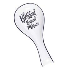 1pc Ceramic Spoon Rest For Stove Top, Porcelain Spoon Holder, Large Utensil Rest For Kitchen Counter, Spoon Rest For Spoon, Ladle, Spatula, Modern Farmhouse Kitchen Home Decor