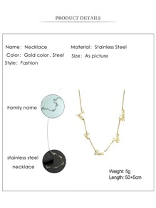 قلادة اسم مخصصة مصنوعة من الفولاذ المقاوم للصدأ بأسماء مزدوجة أو متعددة، هدية رائعة للأطفال والأمهات الجدد وللتذكار، عصرية، موضة الخريف، بسيطة، عادية، نمط نقود قديمة، مخصصة، هدية فريدة مثالية لصديقتها وأمها وعائلتها وأصدقائها وابنتها لمناسبات الأعياد والأعراس والأيام اليومية والحفلات الكبرى