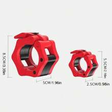 Bộ 2 kẹp tạ đơn, khóa tập tạ, kẹp tạ chống trượt tập thể dục trong nhà - màu đen - Xem 2