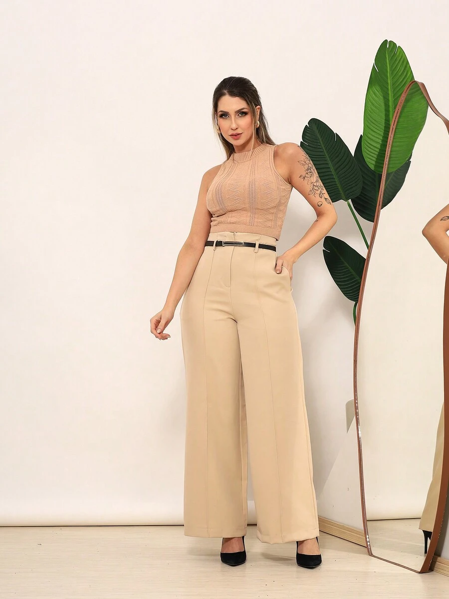 Women Pants - Màu be - Xem 1