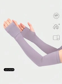 Manicotto del braccio in seta ghiacciata personalizzato con stampa del logo per le donne, copertura del braccio sportiva per la protezione solare dalle attività all'aperto come ciclismo, guida e protezione quotidiana dai raggi UV