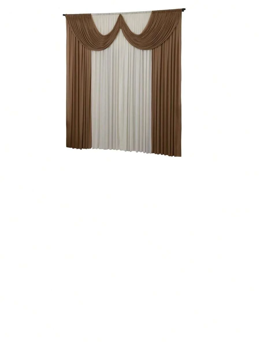 Cortina Paris 2,00X1,80 malha gel Forte resistente varias cores - Bege - Visão 1