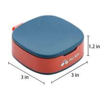4/6 Compartments Travel Pill Organizer, Portable Daily Pill Organizer, Moisture Proof Pill Case, Small Pill Container Medicine Container For Pocket Purse, Pill Box To Hold Vitamins, Cod Liver Oil