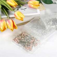 200/320pcs Bouquet Pins Flower Pin,4 Styles Pearl Head PinsCrystal Head Corsage Pins For Dressmaking Jewelry FlowerDecoration(Mixed) Multiple Sizes