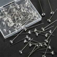 200/320pcs Bouquet Pins Flower Pin,4 Styles Pearl Head PinsCrystal Head Corsage Pins For Dressmaking Jewelry FlowerDecoration(Mixed) Multiple Sizes