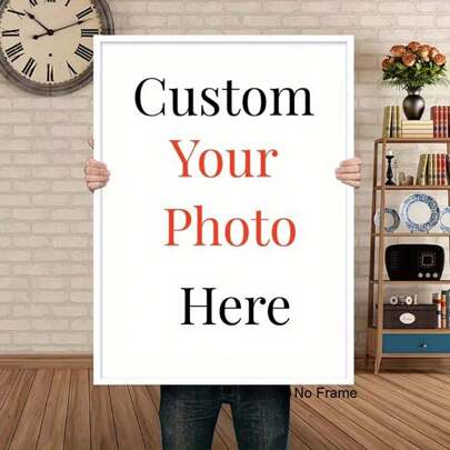 Custom Personal Photos Prints On Canvas Paintings Custom Posters Birthday Gifts Art Photos Pets Wedding Photos Business Logo Animal Figure Landscape For Wall Art Paintings Home Decor No Frame,Room Decor,Custom Poster,Canvas Wall Art, Optional Frame,Personal Items