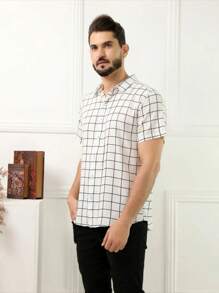camisa masculina xadrez
