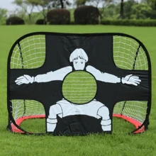 1pc 2-In-1 Foldable Portable Mobile Football Goal Post, Suitable For Outdoor Football Training And Entertainment Shooting Target - Red - View 8