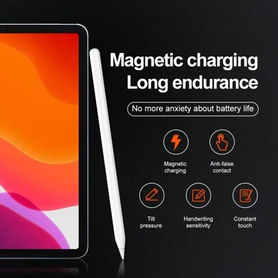 第二代 iPad Pencil 配备磁性无线充电功能，Apple Pencil 配备磁性充电线，Apple Pencil 兼容（2018-2022）iPad 10/9/8/7/6、iPad Air、iPad Mini 6/5、iPad Pro 11 12.9 英寸，90mAh