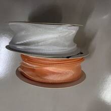 1pc 4cm DIY Bouquet Wrapping Organza Ribbon, Decorated With Fancy Curls - Multicolor - View 4