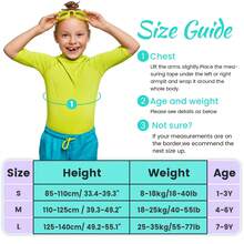 Children's Flotation Suit Children's Flotation Swimsuit With Adjustable Harness For Ages 2-9 Years/22-50 Lbs. - Mauve Purple - View 7