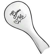 1pc Ceramic Spoon Rest For Stove Top, Porcelain Spoon Holder, Large Utensil Rest For Kitchen Counter, Spoon Rest For Spoon, Ladle, Spatula, Modern Farmhouse Kitchen Home Decor