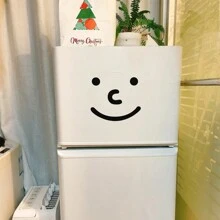 Autocollant de décoration de couvercle de toilette, autocollant de décoration de meuble avec une expression souriante, convient pour la décoration de couvercle de toilette et d'armoires, de verre, de dispositifs électroniques, de chaises et de poubelles - noir - Voir 8