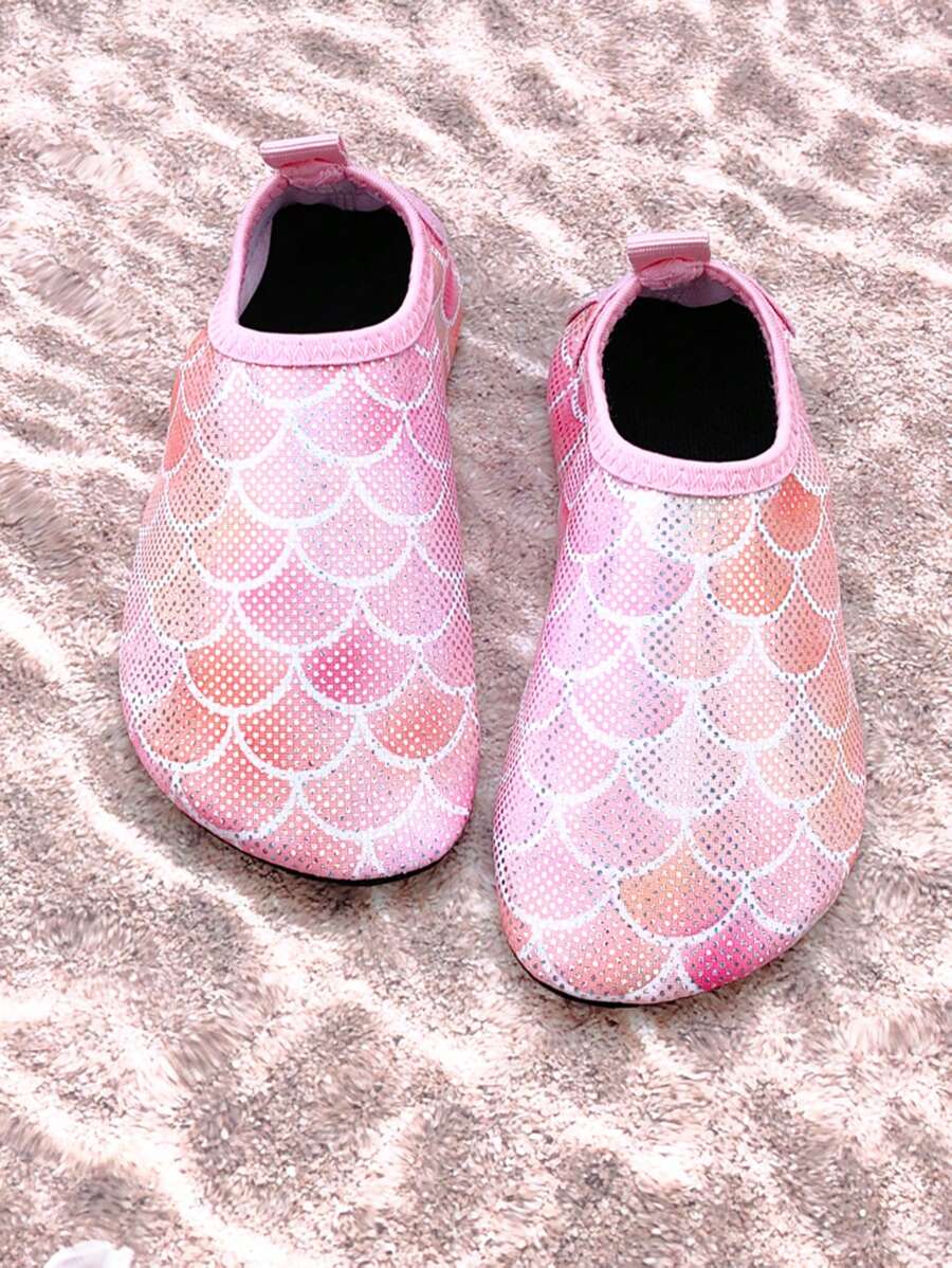 Kids' Outdoor Beach Shoes, Girls & Boys Lightweight Breathable Soft Bottom Sandals, Suitable For Beach, Water Park, Swimming, Aqua Trekking - Pink - View 1