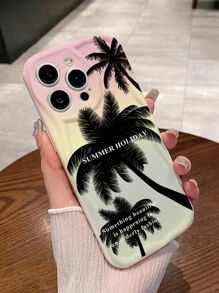 Summer Coconut Tree Phone Case - Gradient Color Background Phone Case With Fun, Party, Travel, And Vacation Related Designs And Artwork, Compatible With IPhone 11, IPhone 13, IPhone 14, IPhone 15 PRO MAX, And Other IPhone Models. - Multicolor - View 5