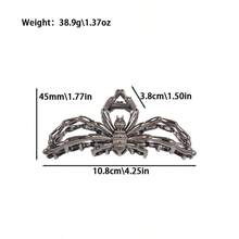 1pc Gold-Tone Spider Hair Clip, Halloween Hair Accessory - KC Gold - View 9