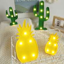 1pc Pineapple Lamp LED Night Light LED Cactus Light Table Lamp Light For Room Bedroom Gift Party Home Decorations Green - Warm White - View 3