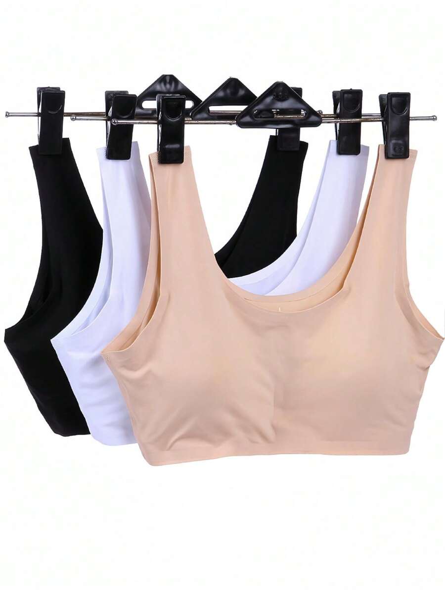 Sutiã Top Regata Básico Sem Costura Ideal para Esporte, Academia, Yoga CORES E/OU ESTAMPA SORTIDAS/ALEATÓRIA - Multicolorido - Visão 1