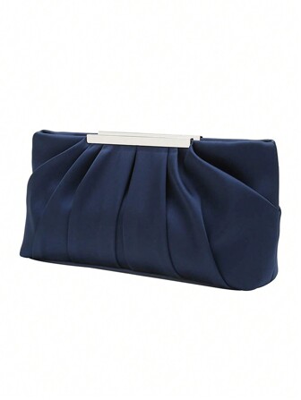 RCRK Bolso de noche plisado elegante, cartera de mano formal, bolso fruncido formal para novia, perfecto para fiesta, boda, baile de graduación, cena/banquete, que combina con vestido de novia, vestidos formales, vestido de graduación, vestido de cumpleaños, vestido de fiesta para mujer