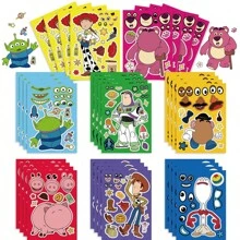12/16pcs  Toy Story Cartoon DIY Face Stickers - Multicolor - View 4