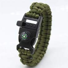 Stylish & Durable Handcrafted Paracord Bracelet - Versatile Outdoor Emergency Survival Gear - Multicolor - View 4