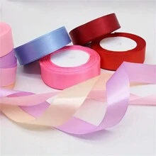 25 Yards Bandrolle für Stricken, Häkeln, Mützen, Hochzeitstorten, DIY Geschenkverpackung, Szenendekor, Feste, Raum, Fenster, Flur und Bürodekoration. Polyesterband mit vielseitigem Stil, kein Batterie oder Strom nötig, federlos. 1 Rolle Satinband in verschiedenen Farben, geeignet für Backen, Geschenkverpackung, Basteln, Haarzubehör, Hochzeitsdekoration, Nähen, Einladungen, Blumensträuße, Weihnachten, Valentinstag, Hochzeit, Geburtstagspartys' Dekoration, Weihnachten
