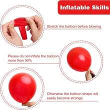 Globos de látex rojos de 5/10/12/18 pulgadas, globos de helio de alta calidad adecuados para fiestas de cumpleaños, bodas, aniversarios o decoraciones del Día de San Valentín (con cinta roja), de vuelta al colegio Día de San Valentín